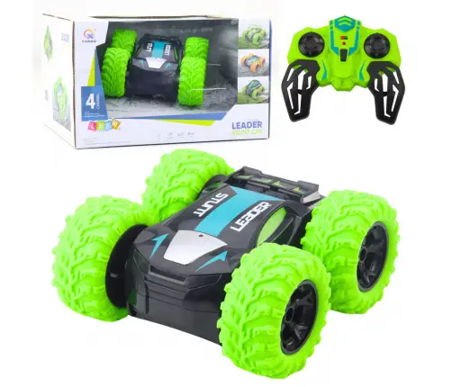 Remote Controlled RC Stunt Car 360° Spins Green