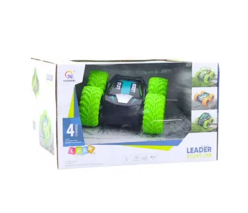 Remote Controlled RC Stunt Car 360° Spins Green