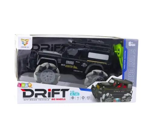 RC Off-Road Car Remote Controlled 360° Rotation 1:12 Black