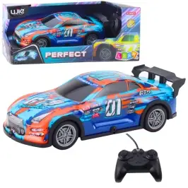 Remote Controlled Racing Car with Light-Up Case Orange and Turquoise Remote Controlled Racing Car with Light-Up Case Orange and Turquoise