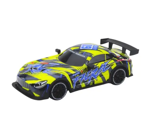 RC Racing Car with Illuminated Body Yellow RC Racing Car with Illuminated Body Yellow