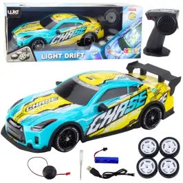 RC Remote Controlled Sports Car with Illuminated Drift Body Turquoise RC Remote Controlled Sports Car with Illuminated Drift Body Turquoise