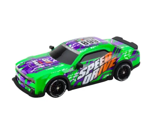 RC Remote Control Sports Car Illuminated Drift Body Green RC Remote Control Sports Car Illuminated Drift Body Green