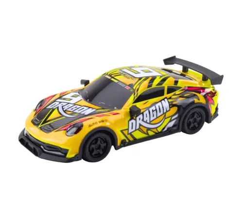 RC Sports Car Remote Controlled Illuminated Drift Body Yellow