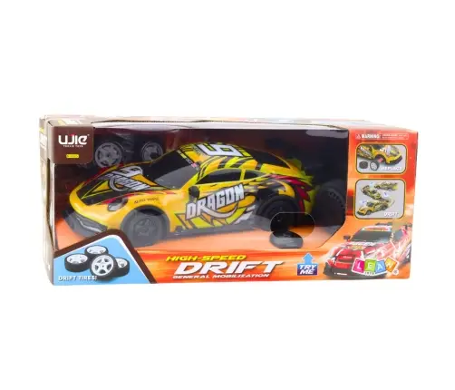 RC Sports Car Remote Controlled Illuminated Drift Body Yellow