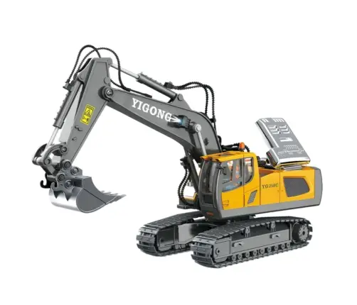 RC 11-CH Yellow Crawler Excavator 1:20
