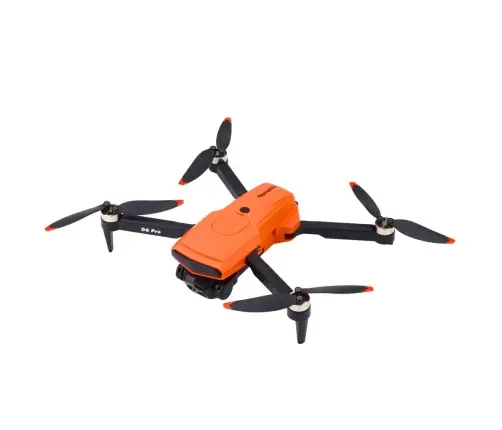 D6 PRO Drone Dual HD Camera LED Lights Orange