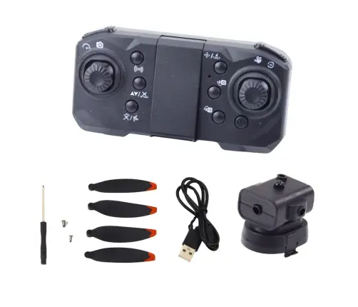 D6 PRO Drone Dual HD Camera LED Lights Orange