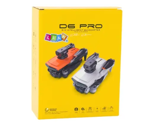 Drone D6 PRO Camera LED Lights App Light Gray