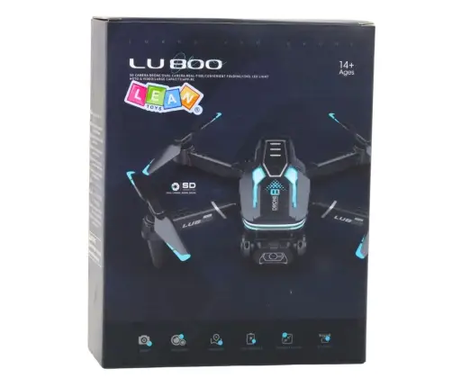 Remote Controlled Drone LU800 Camera LED Lights Orange