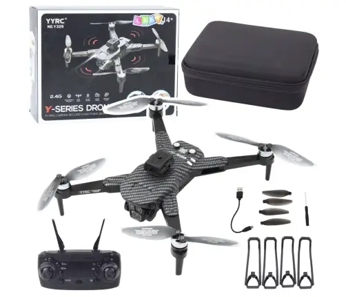 Drone Y329 HD Camera WIFI LED Lights App Black Carbon