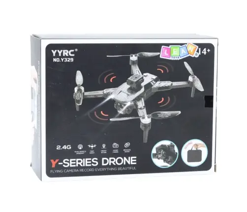 Drone Y329 HD Camera WIFI LED Lights App Black Carbon