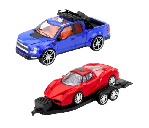 Off-road Vehicle with Tow Truck Sports Car Set