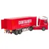Transport Truck With Container Lights Sounds Red