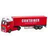 Transport Truck With Container Lights Sounds Red