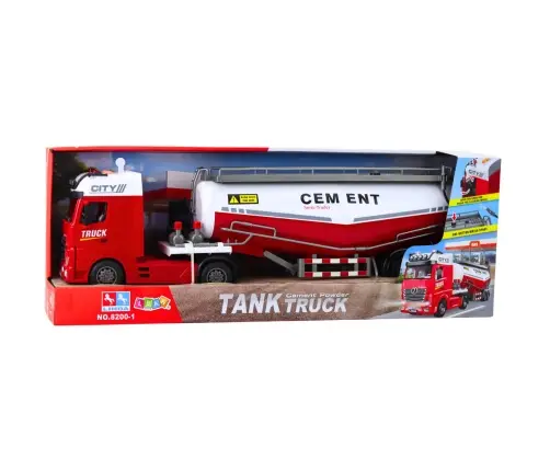 Cement Tanker Truck with Water Pouring Function, Lights and Sounds