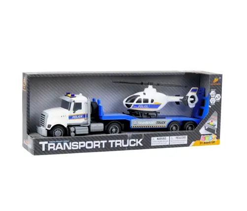 Police Transport Truck Helicopter Lights and Sounds Set