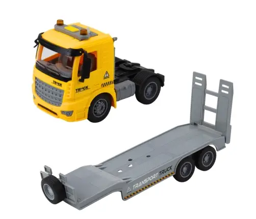 Truck Tow Truck Crawler Excavator Moving Lights Sounds Yellow