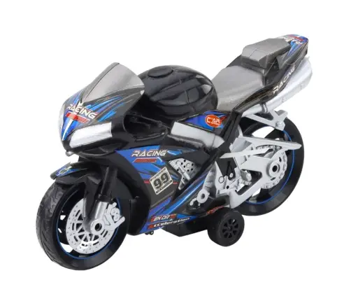Racing Bike Racer Drive Lights Sounds Black Blue Racing Bike Racer Drive Lights Sounds Black Blue