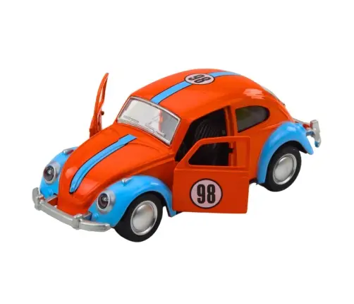 Classic Beetle Car Metal Pull-Back Drive Opening Doors Mix Classic Beetle Car Metal Pull-Back Drive Opening Doors Mix