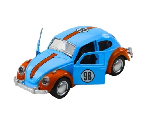 Classic Beetle Car Metal Pull-Back Drive Opening Doors Mix Classic Beetle Car Metal Pull-Back Drive Opening Doors Mix