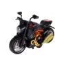 Motorcycle To Assemble Screw Metal 1:14 DIY Black and Orange