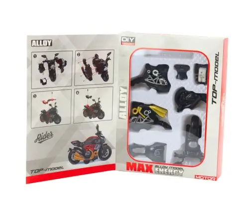 Motorcycle To Assemble Screw Metal 1:14 DIY Black Gold Elements