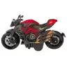 Motorcycle To Assemble Screw Metal 1:14 DIY Black and Red
