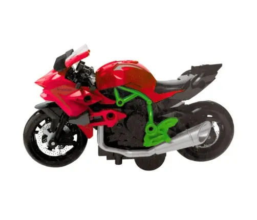 Motorcycle To Assemble Screw Metal 1:14 DIY Green-Red