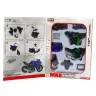 Motorcycle To Assemble Screw Metal 1:14 DIY Green-Blue