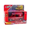 Fire Truck Metal Pull Back Motor Lights Sounds Red 1:32