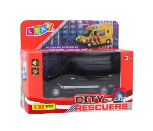 Metal Sounds Delivery Truck Black