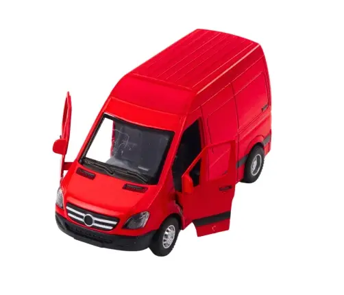 Delivery Truck Metal Red 1:32 Lights Sounds