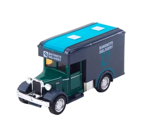 Classic Metal Truck Pull Back Lights Sounds