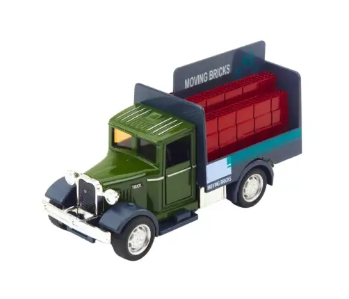 Classic Metal Truck Pull Back Lights Sounds