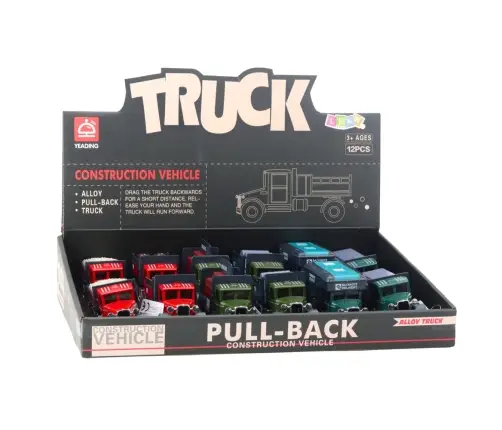Classic Metal Truck Pull Back Lights Sounds