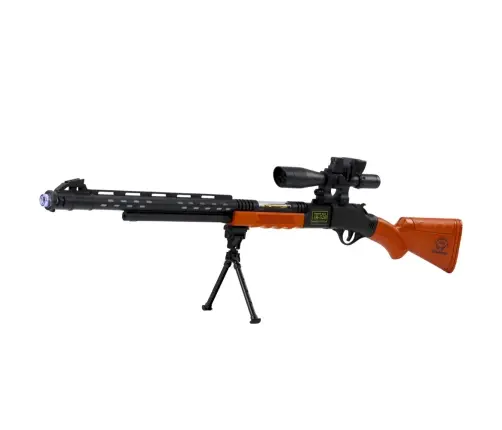Toy Sniper Rifle AK-528 Sight Tripod Lights Sounds
