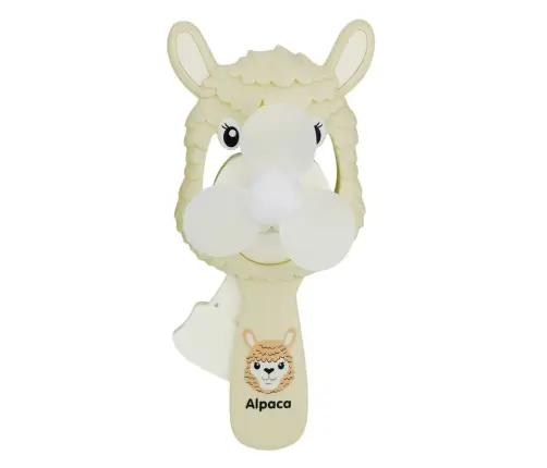 Pinwheel Mechanical Hand Fan For Children Alpaca Mix