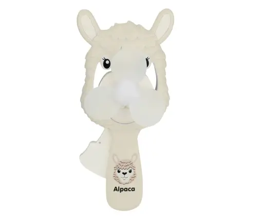 Pinwheel Mechanical Hand Fan For Children Alpaca Mix