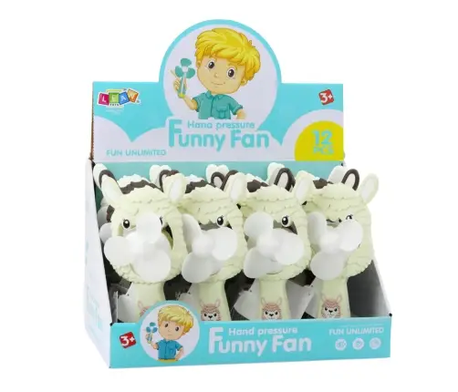 Pinwheel Mechanical Hand Fan For Children Alpaca Mix