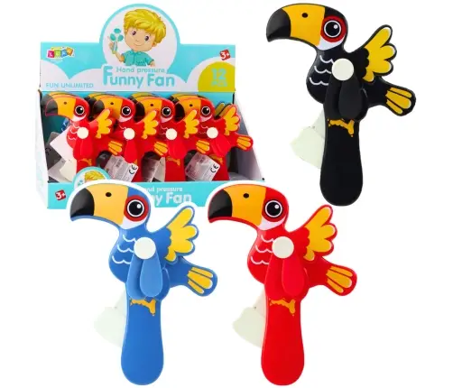 Toucan Mix Hand Fan Mechanical For Children