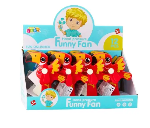 Toucan Mix Hand Fan Mechanical For Children