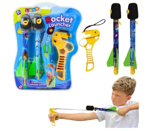 Slingshot Set with Rockets EVA Foam Sports Game Arcade Space