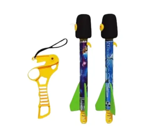Slingshot Set with Rockets EVA Foam Sports Game Arcade Space