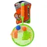Badmintonschläger-Set: 2 Schläger, 2 große Federbälle und ein Ball