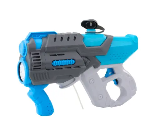 Electric Water Gun Soap Bubbles 2in1 Gray Blue