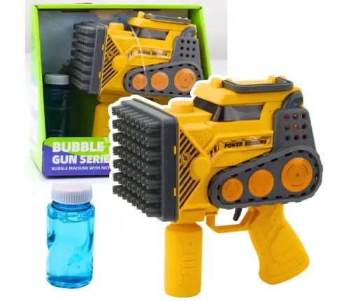 Bubble Gun Construction 56 Holes Yellow Liquid