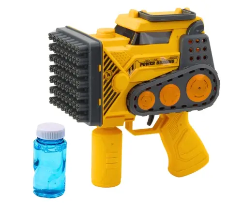 Bubble Gun Construction 56 Holes Yellow Liquid
