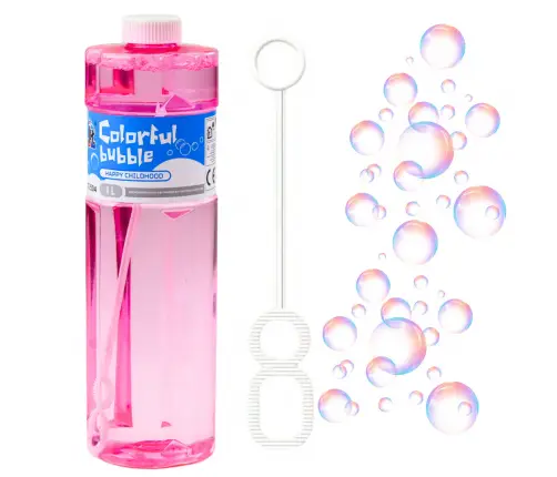 Bubble Liquid With Wand Large Bottle 1L