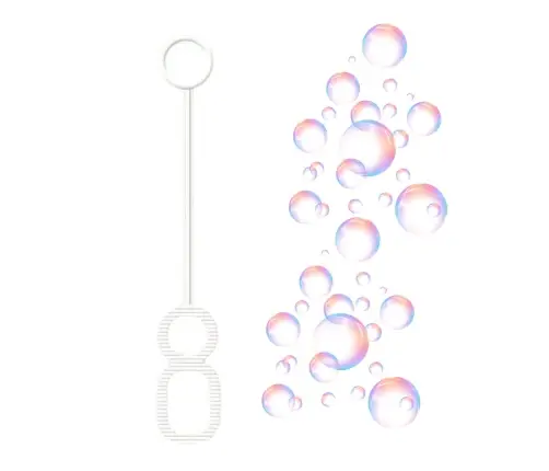 Bubble Liquid With Wand Large Bottle 1L